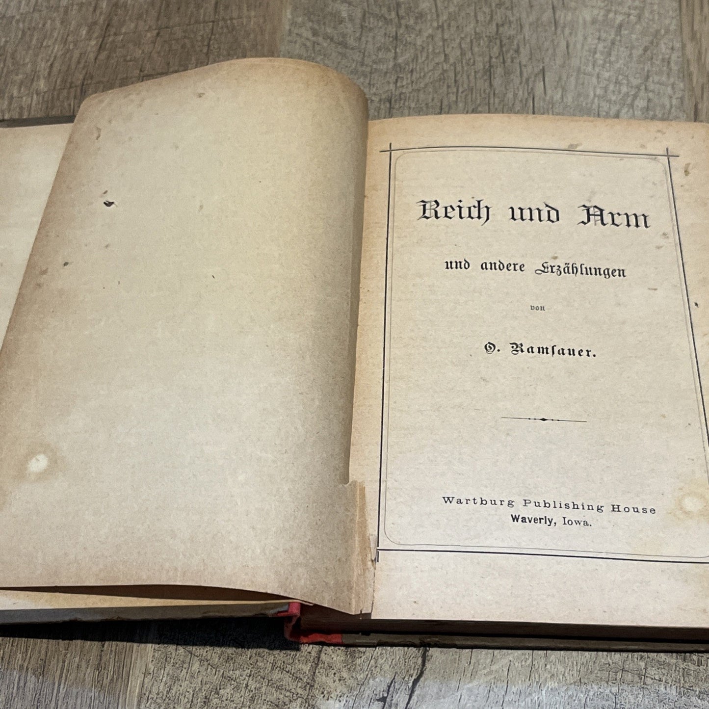 REICH & ARM und andere Erzahlungen Don O Ramsauer (German Edition ) Rare