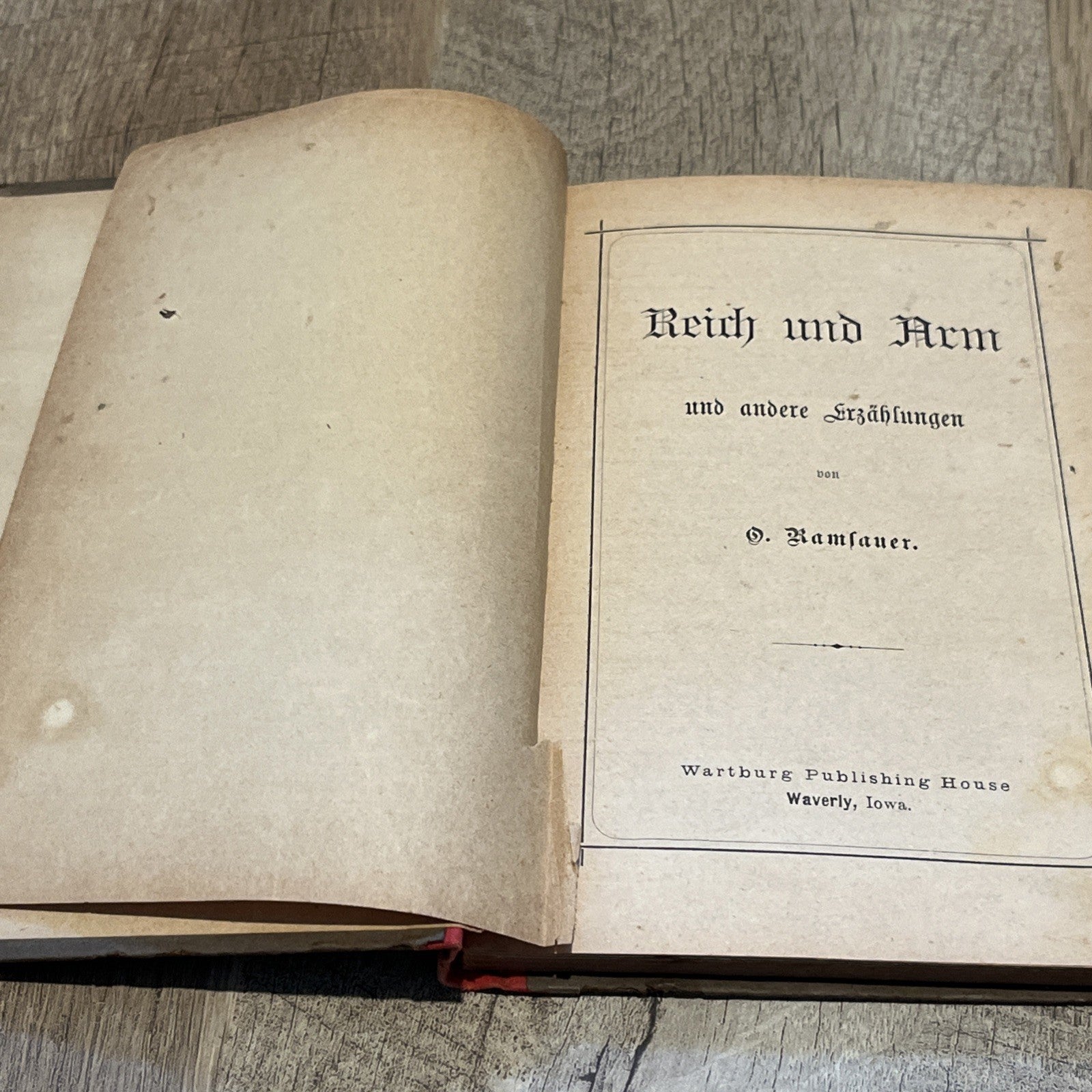 REICH & ARM und andere Erzahlungen Don O Ramsauer (German Edition ) Rare