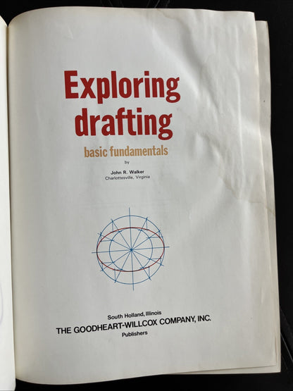 Exploring Drafting Fundamentals Of Tech By John R. Walker 1987 Textbook