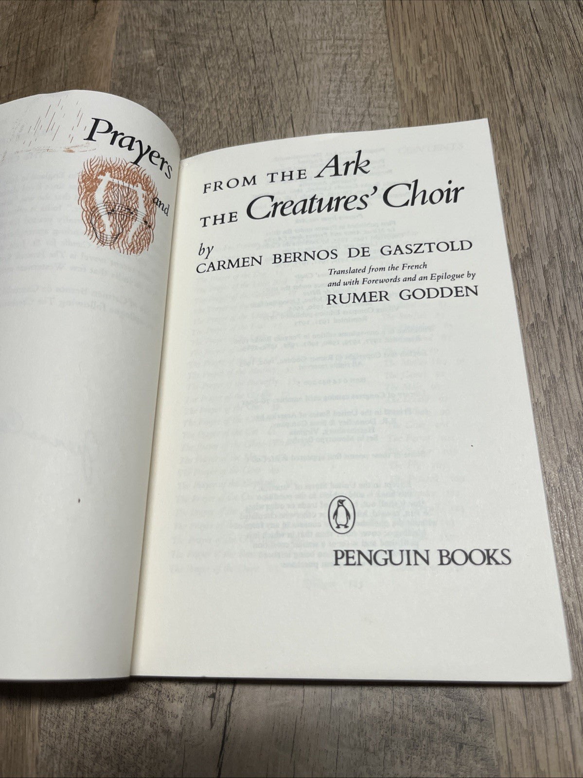 Prayers from the Ark and the Creatures' Choir by Carmen Bernos de Gasztold