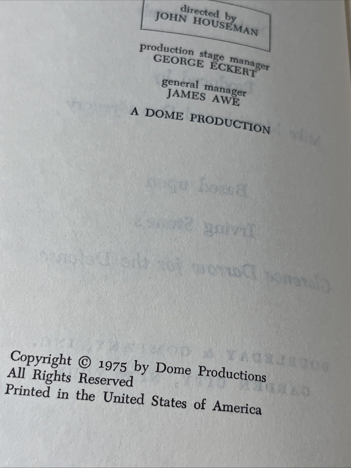 CLARENCE DARROW A One-Man Play David W. Rintels For The Defense BC Edition 1975
