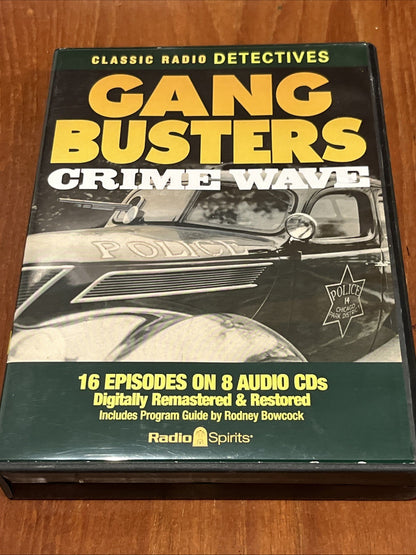 Gang Busters: Crime Wave 8 Audio CD - 16 Episodes Classic Radio Detective