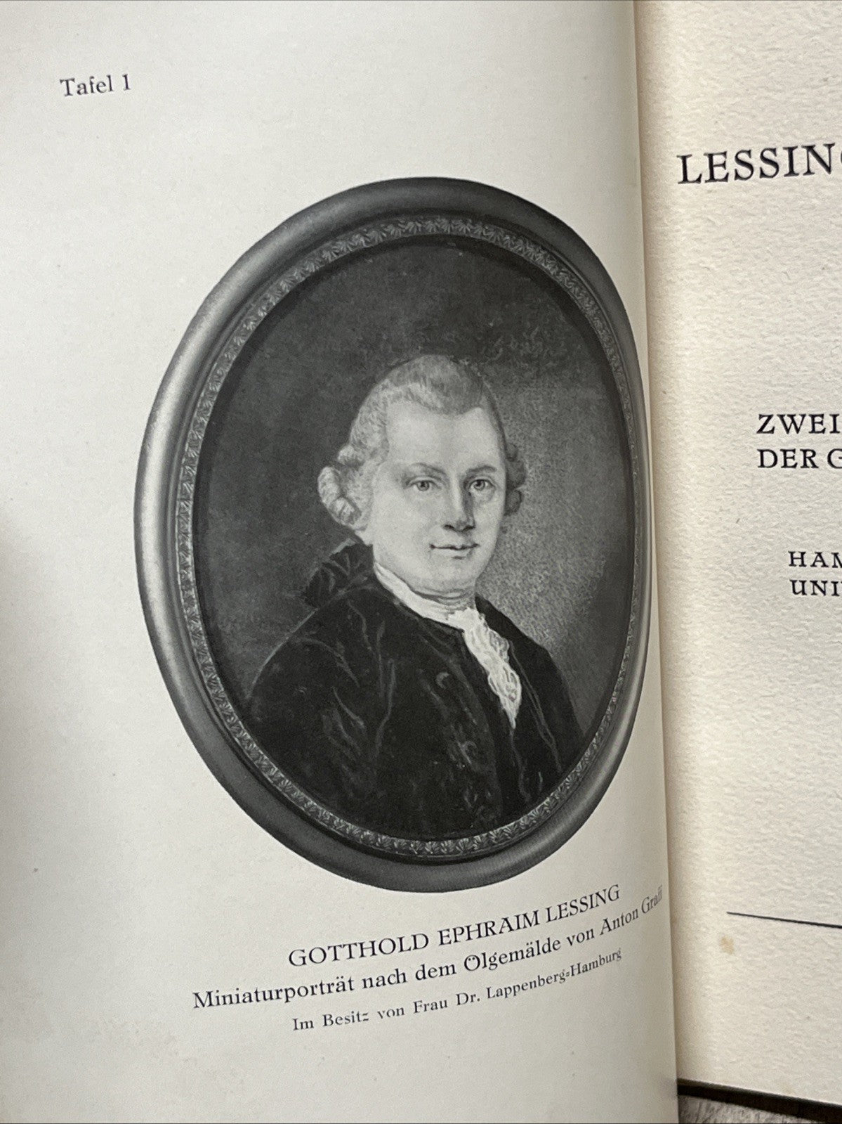 Lessing und Hamburg Festgabe Zur Zweihundertjahrfeier Erstausgabe 1729-1929