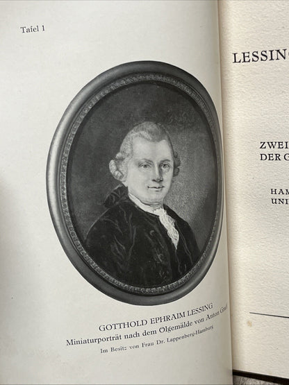 Lessing und Hamburg Festgabe Zur Zweihundertjahrfeier Erstausgabe 1729-1929