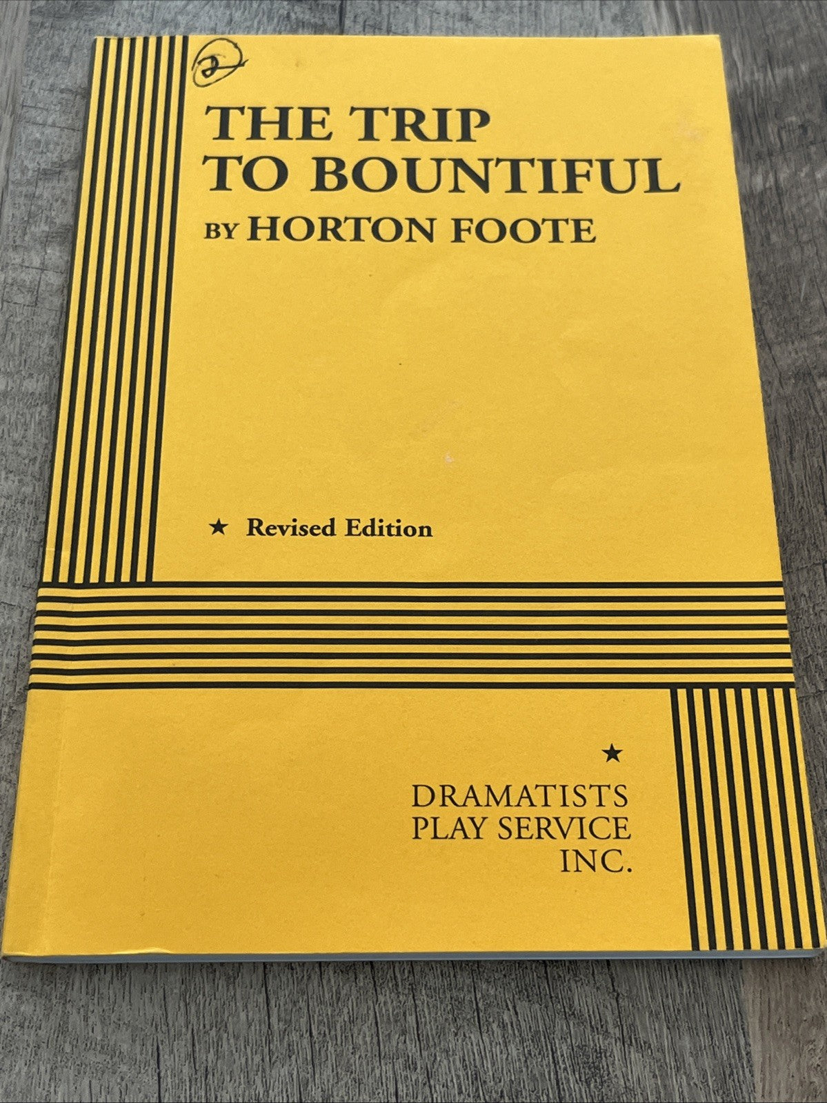 The Trip to Bountiful, Horton Foote, softcover. Dramatist play services 2007