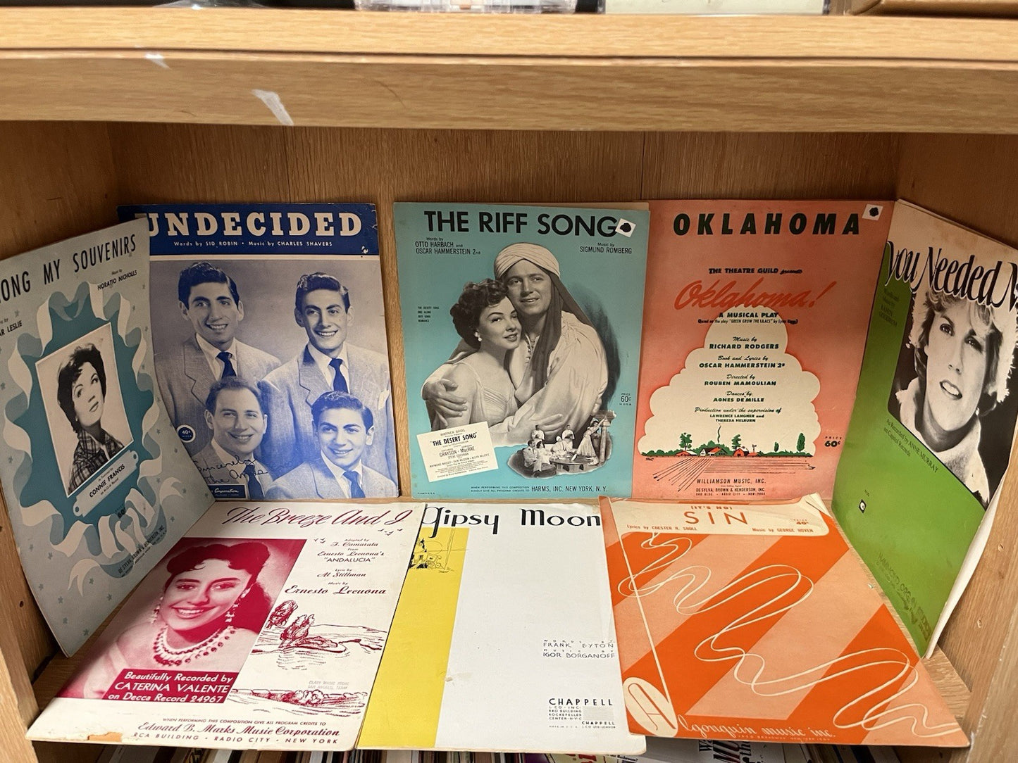 Vintage Music Sheet Lot of 9 (1925,1926,1927, 1928, 1932, 1939, 1943, 1951, 1978