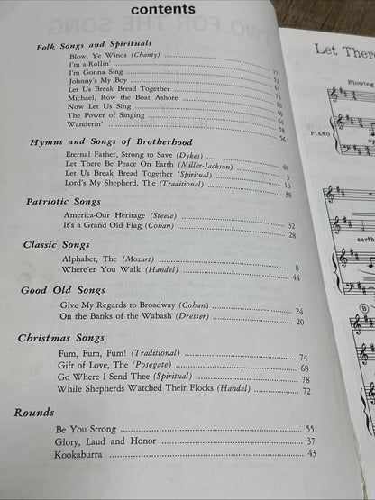 Two for the Song-Two Part Choral Arrangements by Hawley Ades-Shawnee Press 1966