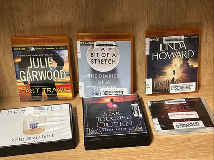 Lot Of 6 Audio Books On MP3 CD Various Authors GREAT SELECTION