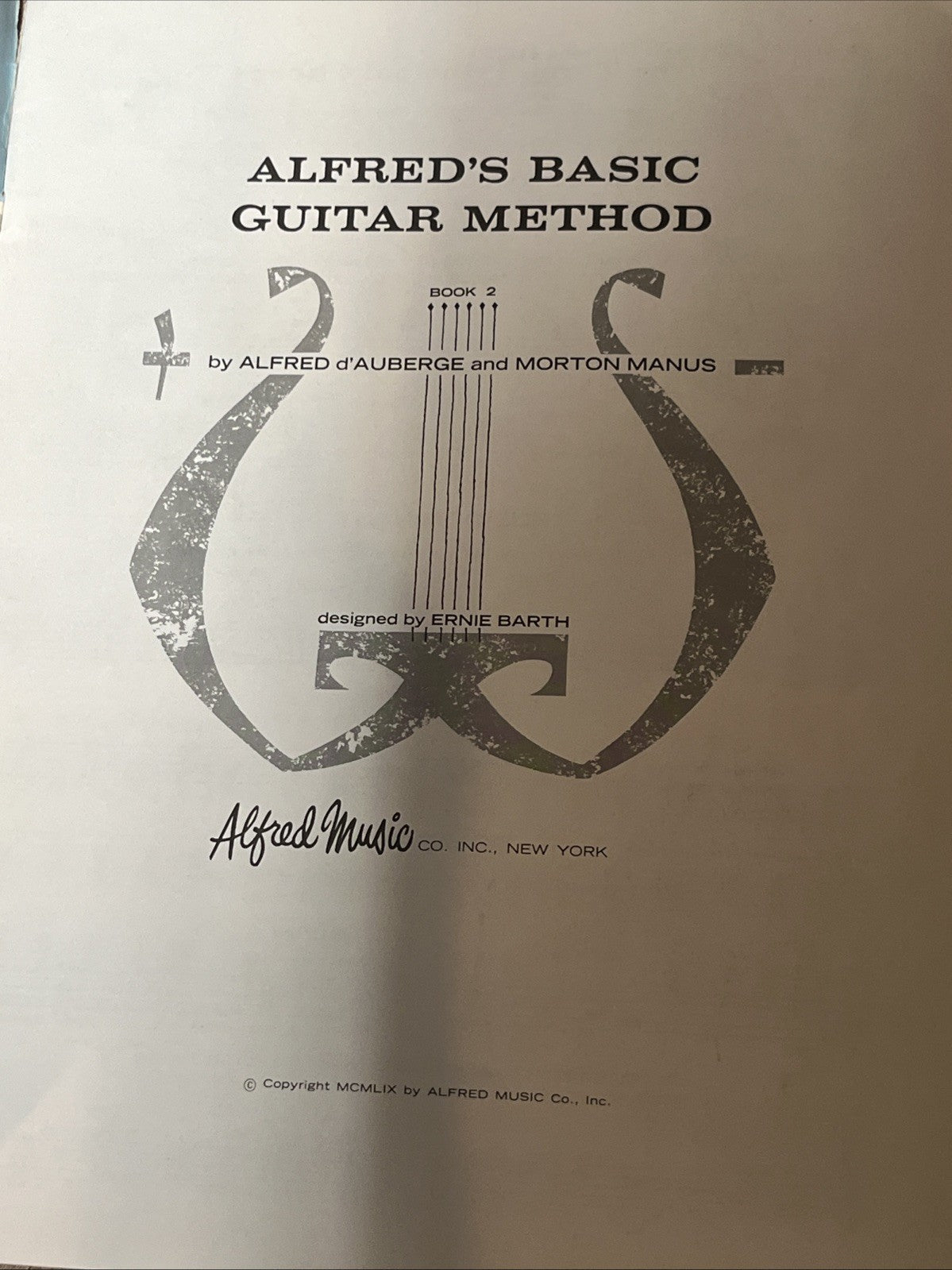 Alfred's Basic Guitar Method Book Sheet Lot. 1 & 2 ...See Listing