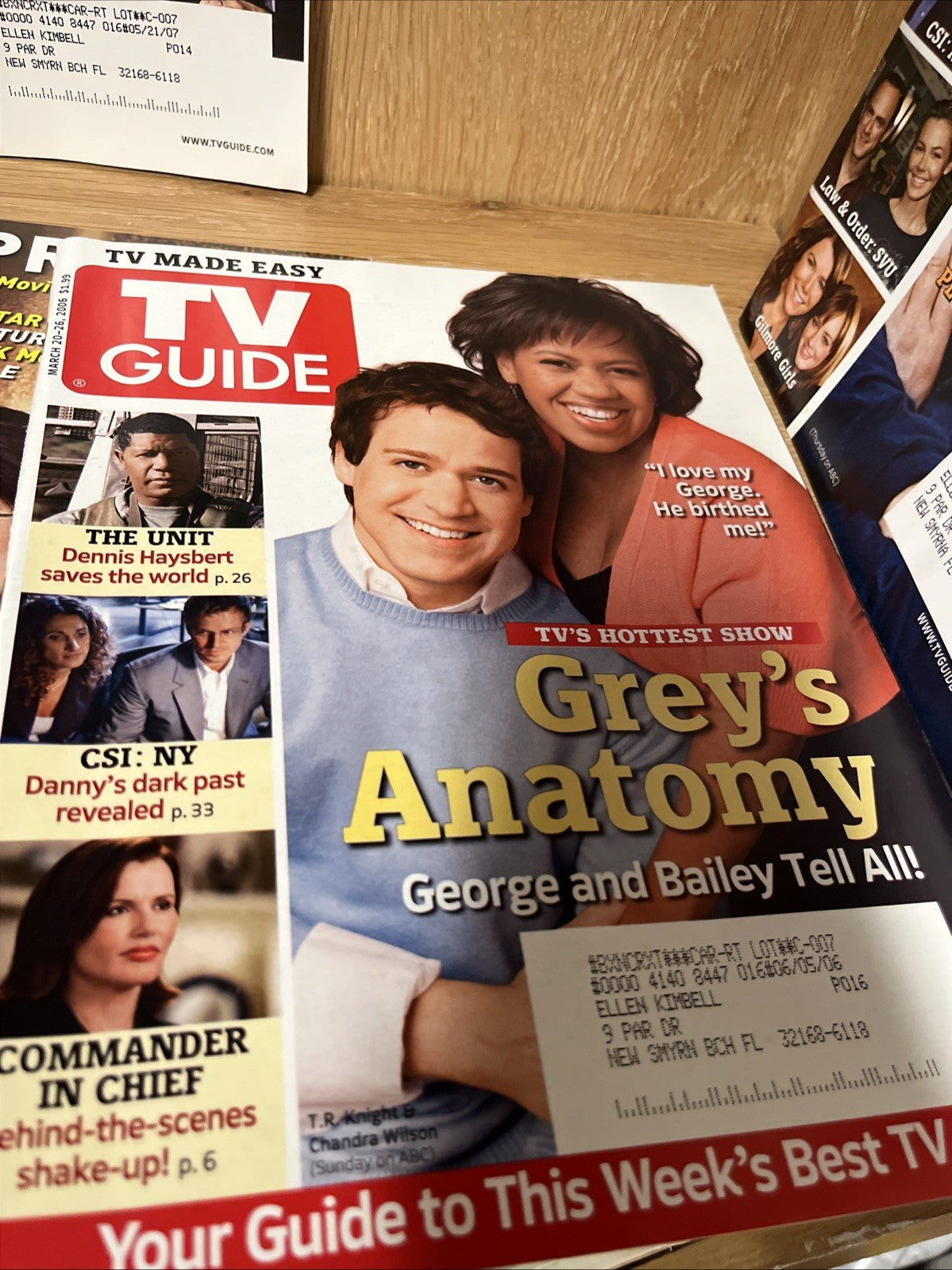 2000's Lot Of 15 TV Guide Magazines