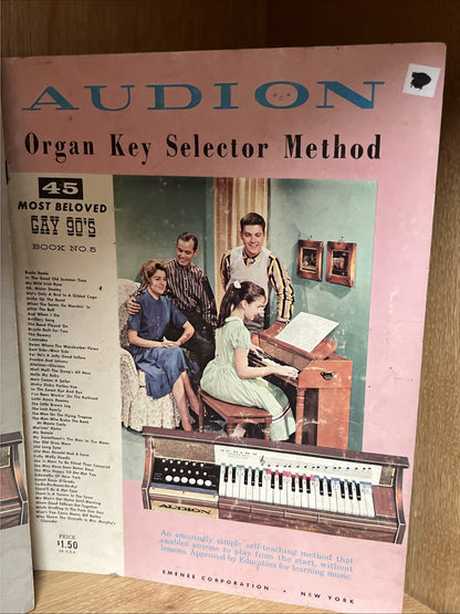Audion Organ Key Selector Method Hit Parade Extras Book Lot /No 3, No 4, No. 5