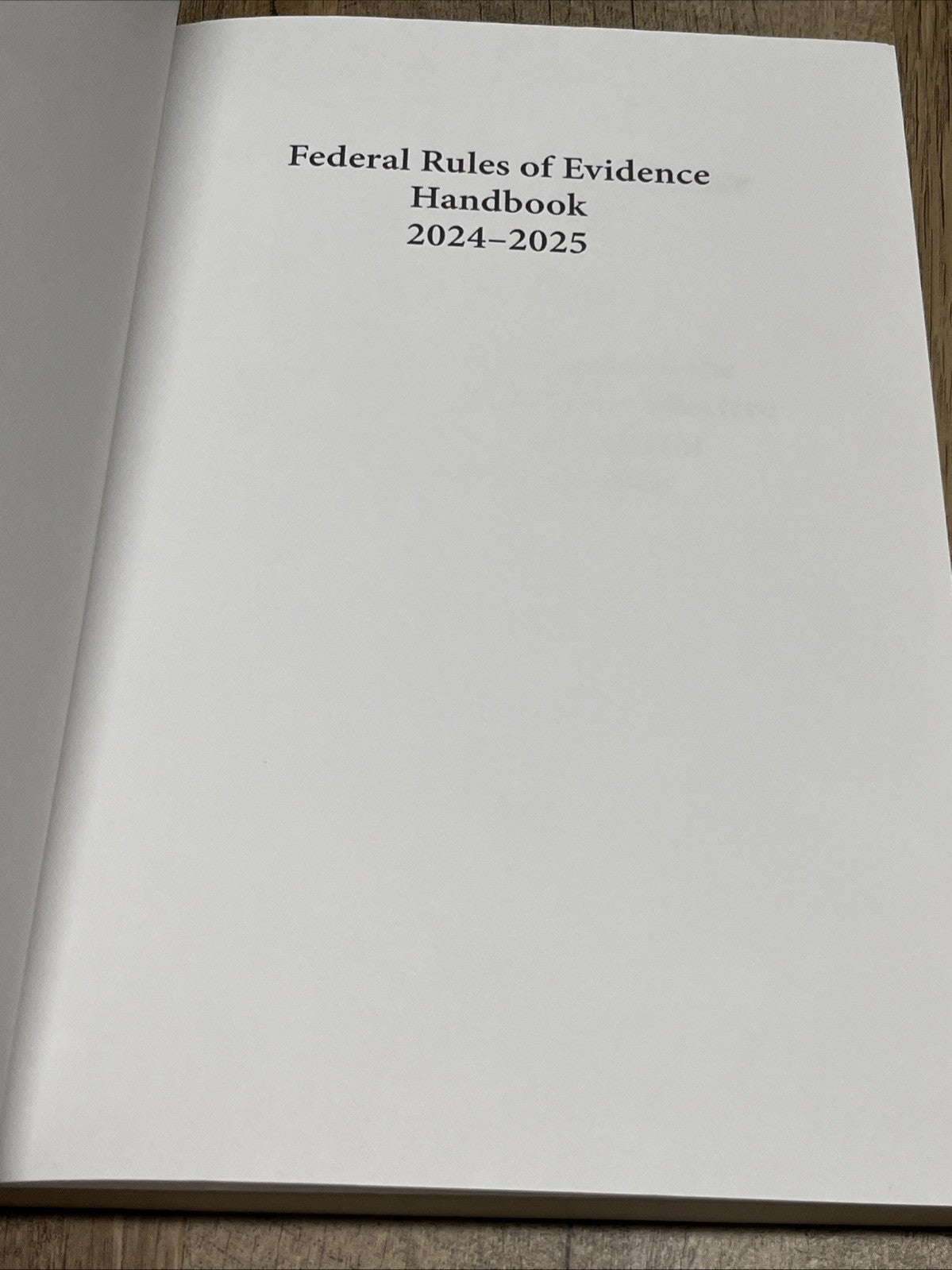 Federal Rules of Evidence Handbook ((2024 -25 Edition) Carolina Academic Press)