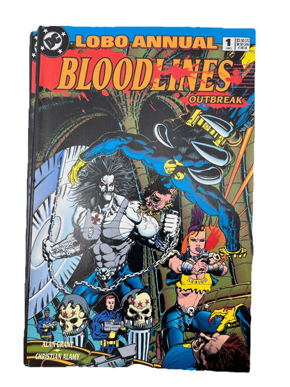 COMIC BOOK LOT OF 50 - DC COMICS - LOBO ANNUAL BLOODLINES OUTBREAK NO 1 ~ 1993