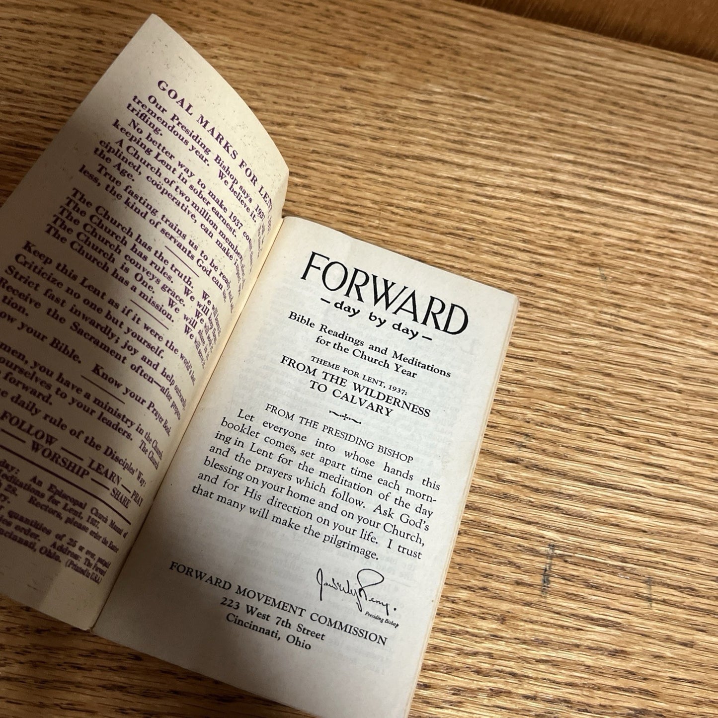 Forward : day by day - LENT - 1936