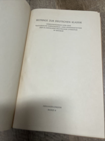 BEITRAGE ZUR DEUTSCHEN KLASSIK WALTER WADEPUHL HEINE-STUDIEN 1956