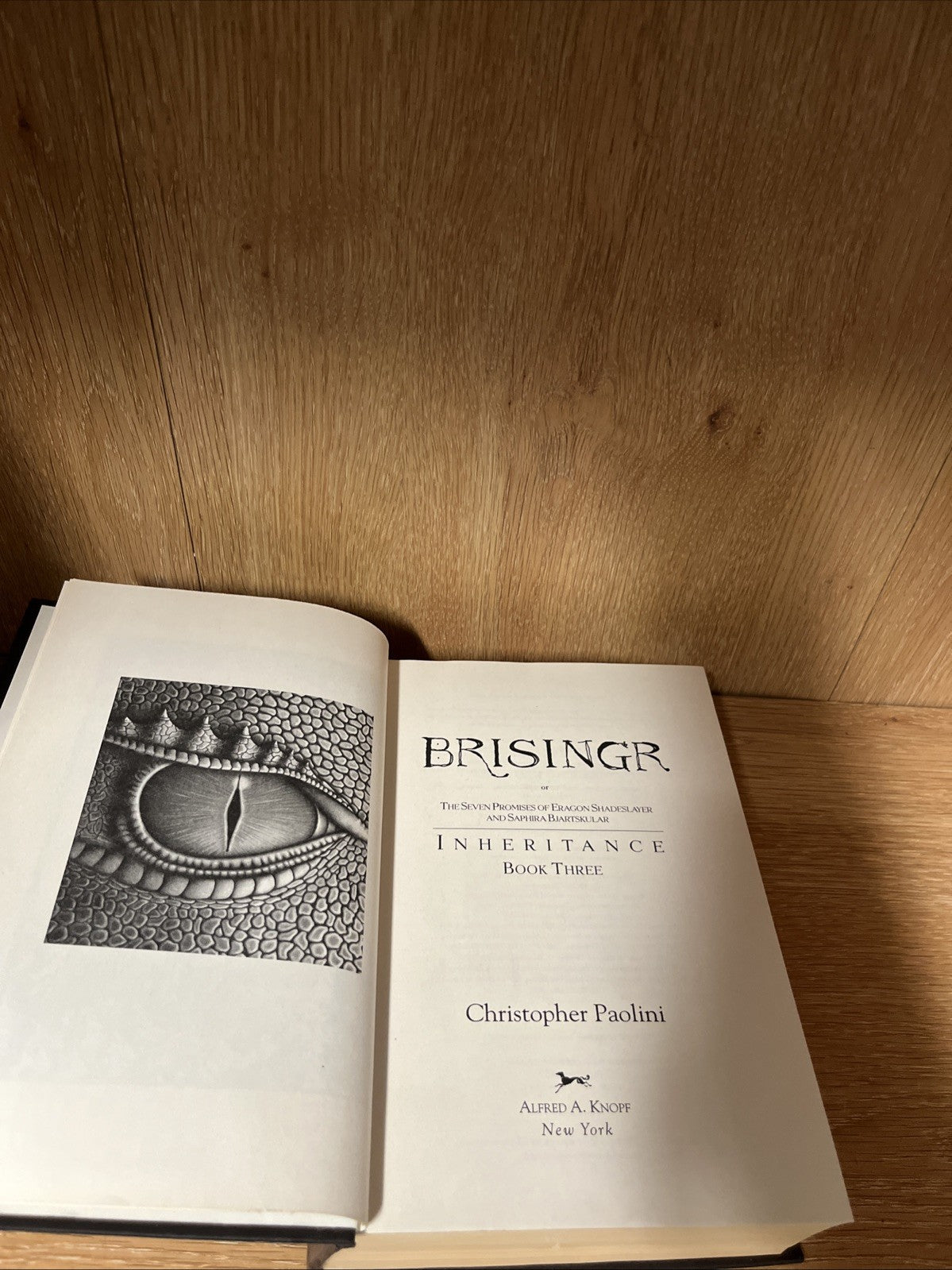 BRISINGR FIRST EDITION (THE INHERITANCE ) By Christopher Paolini EXCELLENT No DJ
