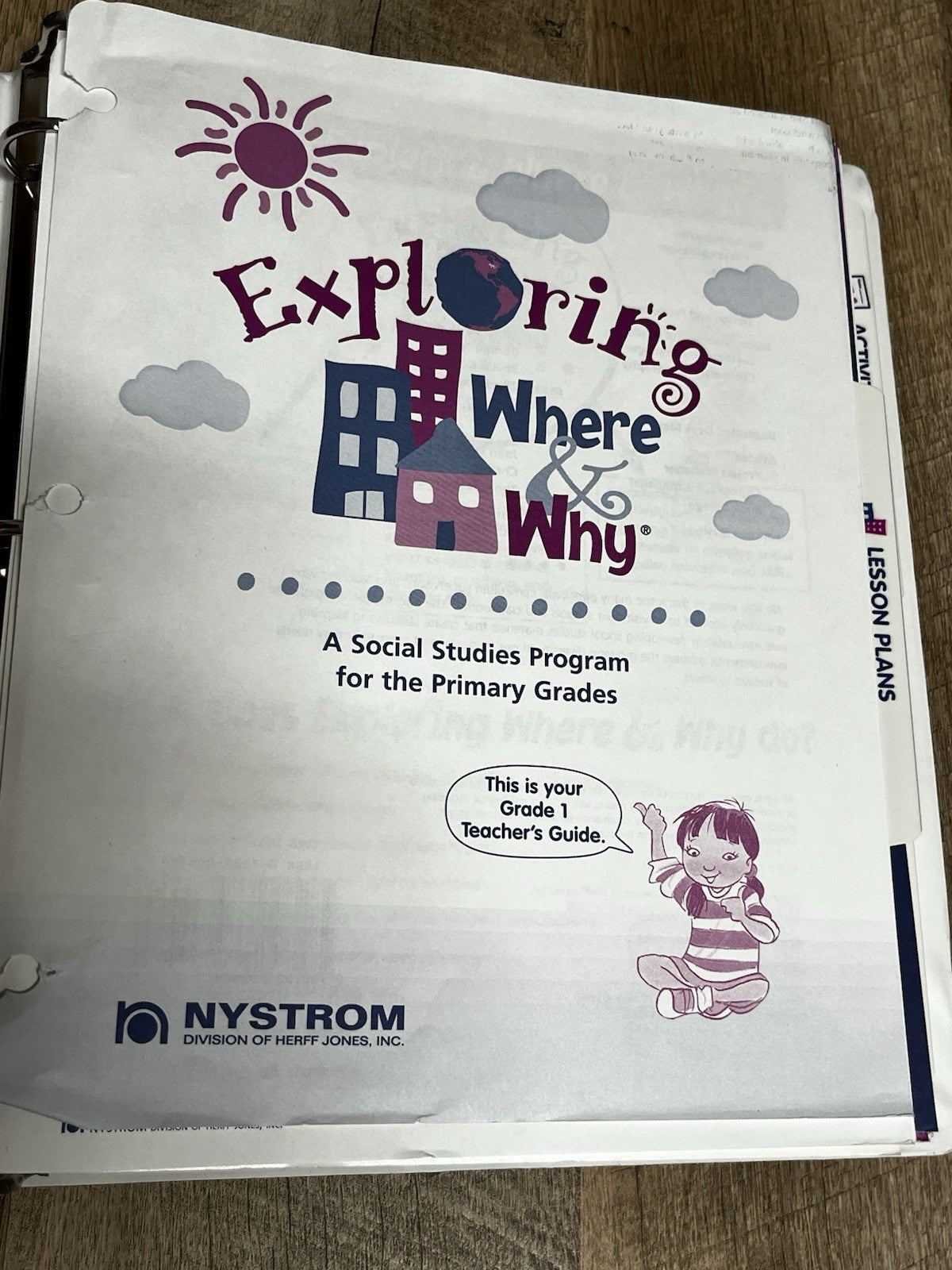 Exploring Where and Why Teacher’s Guide Grade 1 Nystrom Division Of HERFF JONE