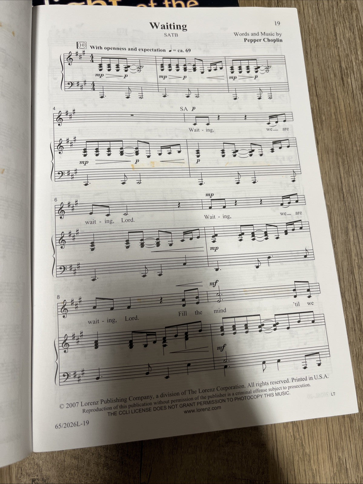 Night of the Father's Love SATB: The Awe and Mystery of God with Us Plus Cd