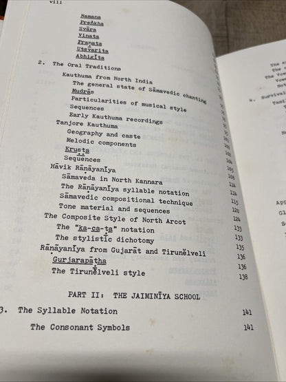 Wayne Howard Samavedic Chant 1st Edition 1977