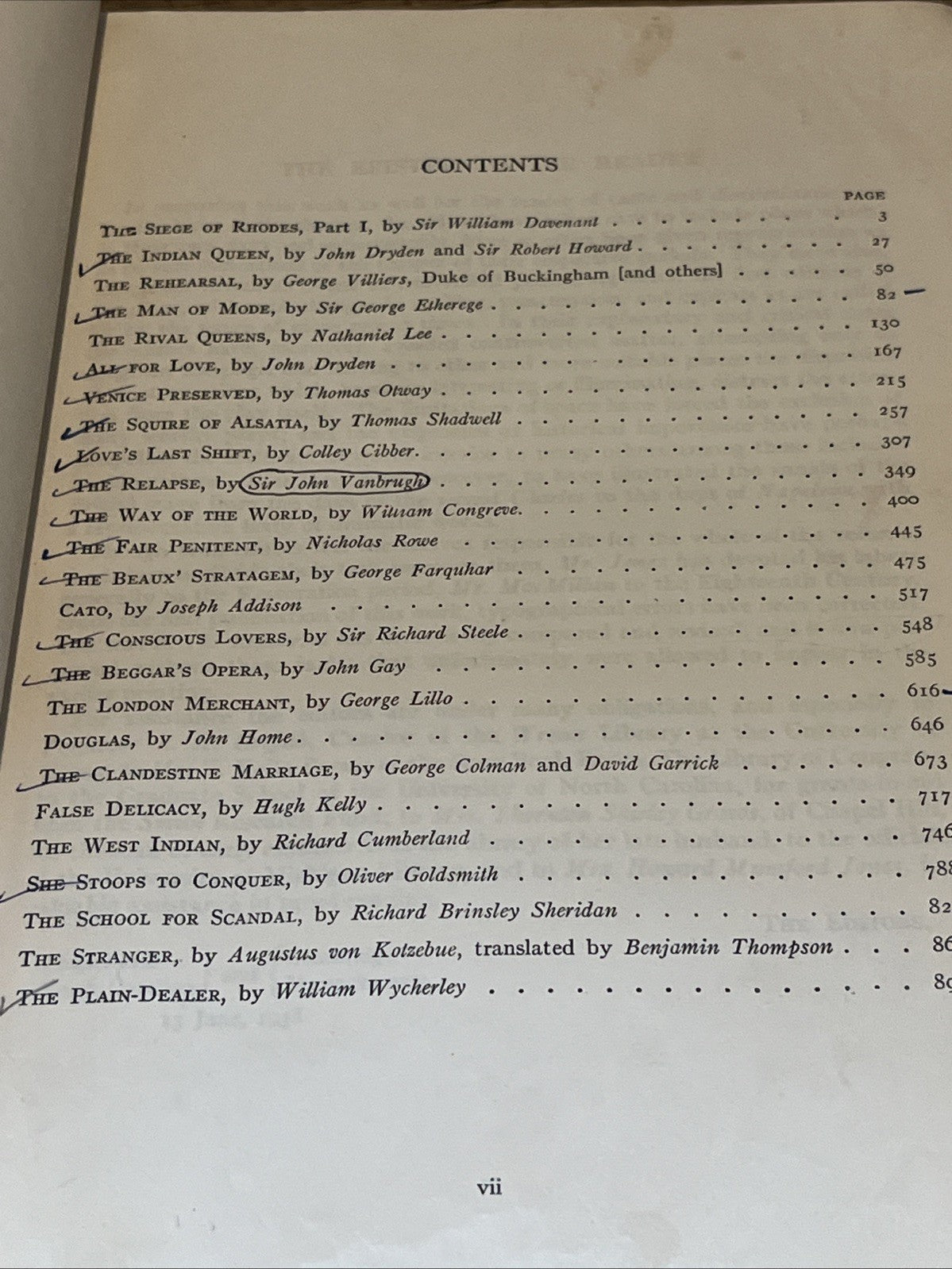 Plays Of The Restoration And Eighteenth Century Macmillan And Jones  ( 1962 )