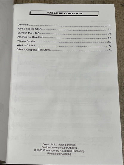 Contemporary A Cappella A Cappella Jazz Americana SATB ( DIV ) By Deke Sharon
