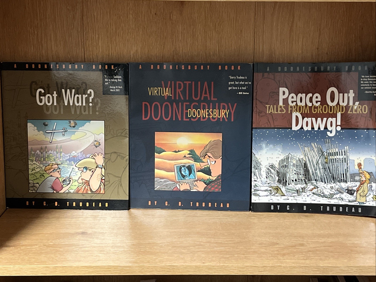Lot  of 3 A Doonesbury  Comic Book GB Trudeau Strip 1996 | 2002 Books