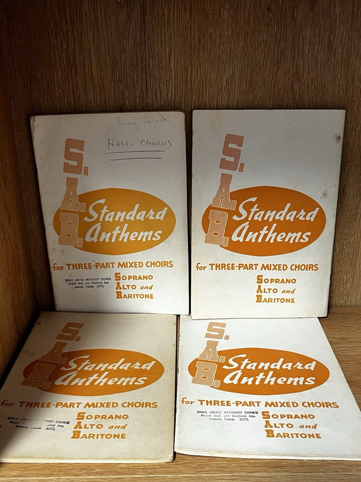 Lot 6 SAB Standard Anthems for Three Part Mixed Choirs Soprano, Alto & Baritone