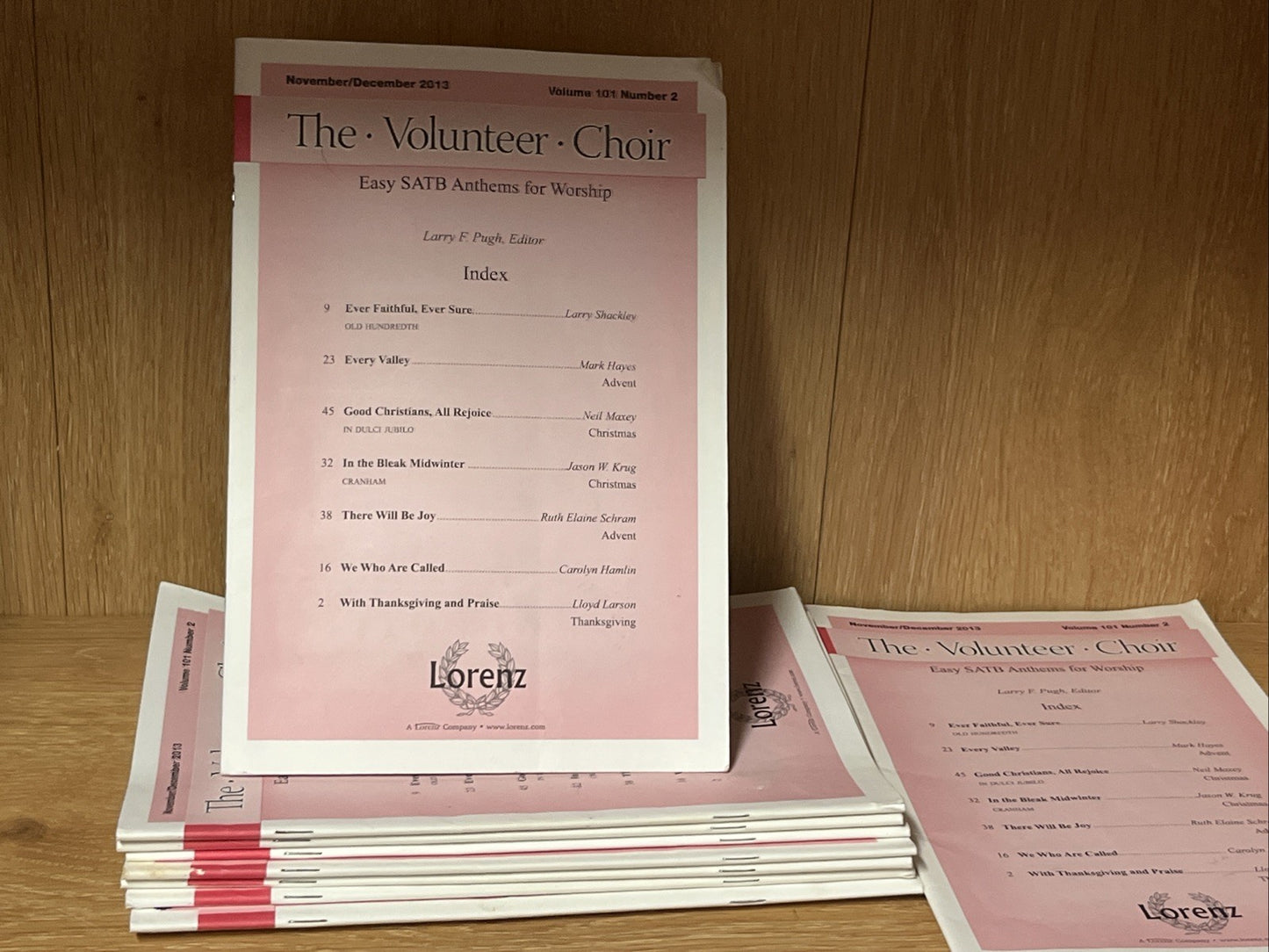 Volunteer Choir Nov/Dec 2013 Easy SATB Anthems for Worship Lot of 20
