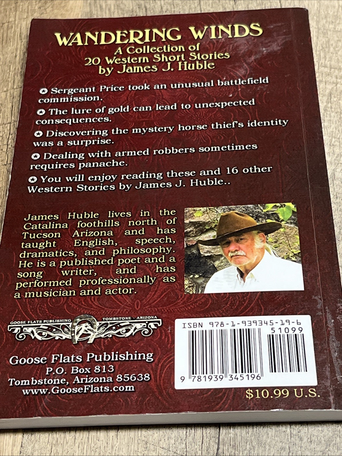 Wandering Winds: A Collection of 20 Western Short Stories James J. Huble SIGNED