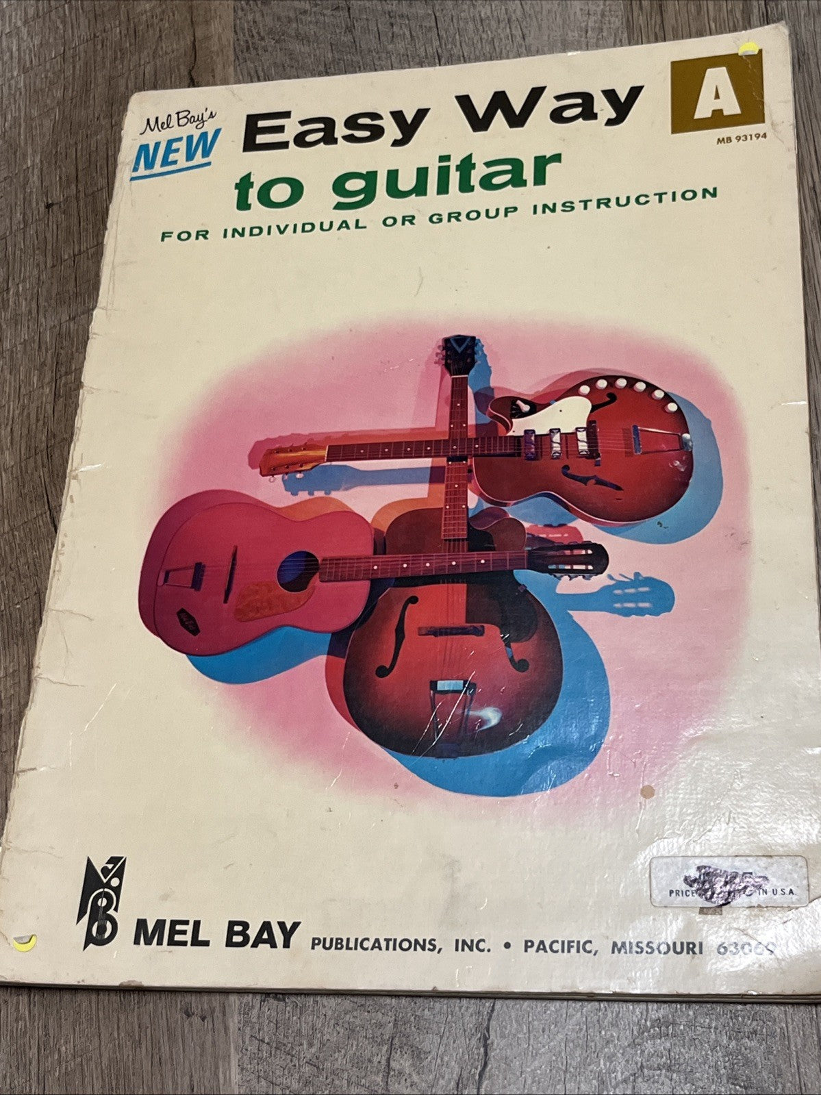 Mel Bay's New Easy Way To Guitar Sheet Music Book A MB93194 For Individual Group