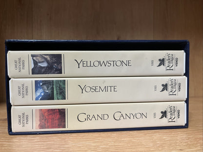 Lot  of 3 Great National Parks by Reader's Digest VHS Cassette Video Tape 1988
