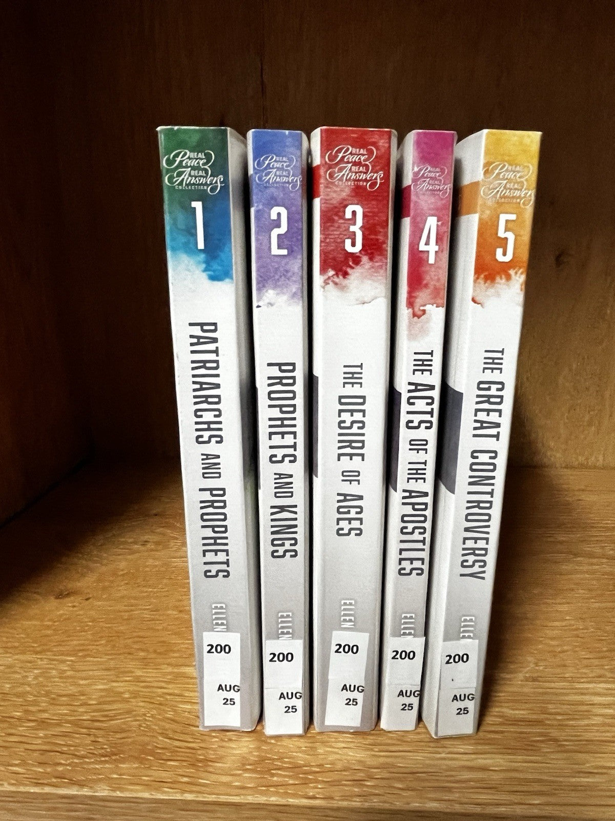 Ellen g White Books Lot Of 5 The Great Controversy, Desire Of Ages, Patriarchs..