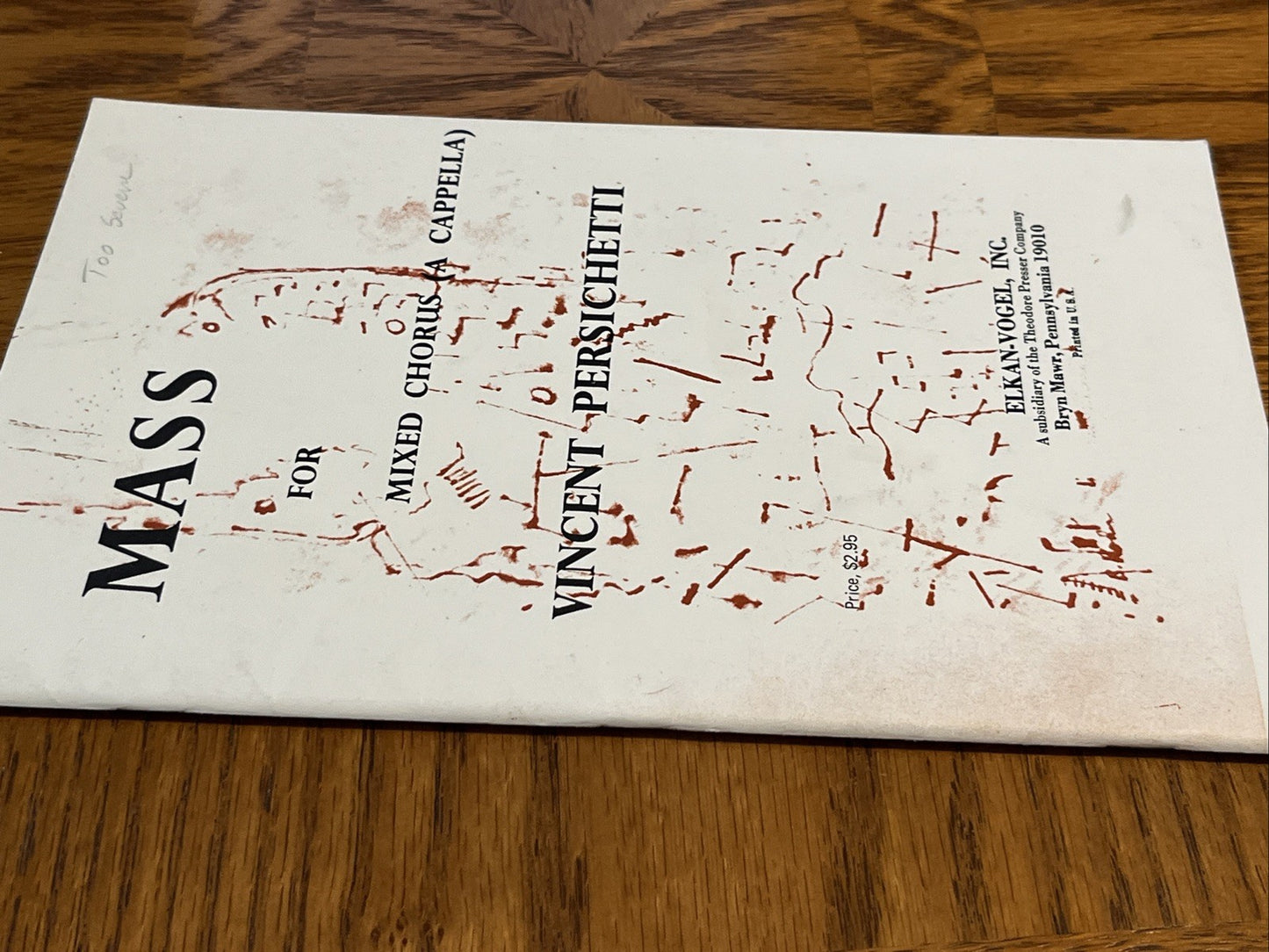 Mass for Mixed Chorus (a cappella)" by Vincent Persichetti