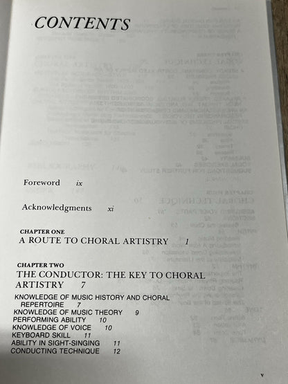 Choral Music: Technique and Artistry / Charles W. Heffernan