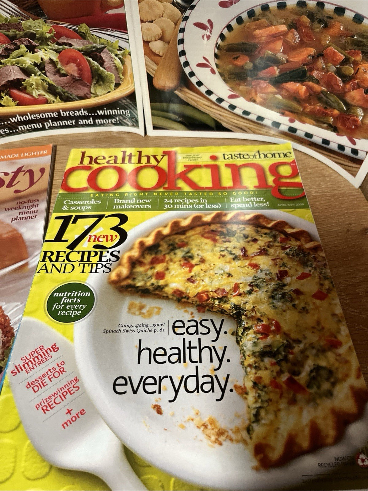 Lot of 4 Taste of Home Quick Cooking & Eating Well Magazine Back Issues