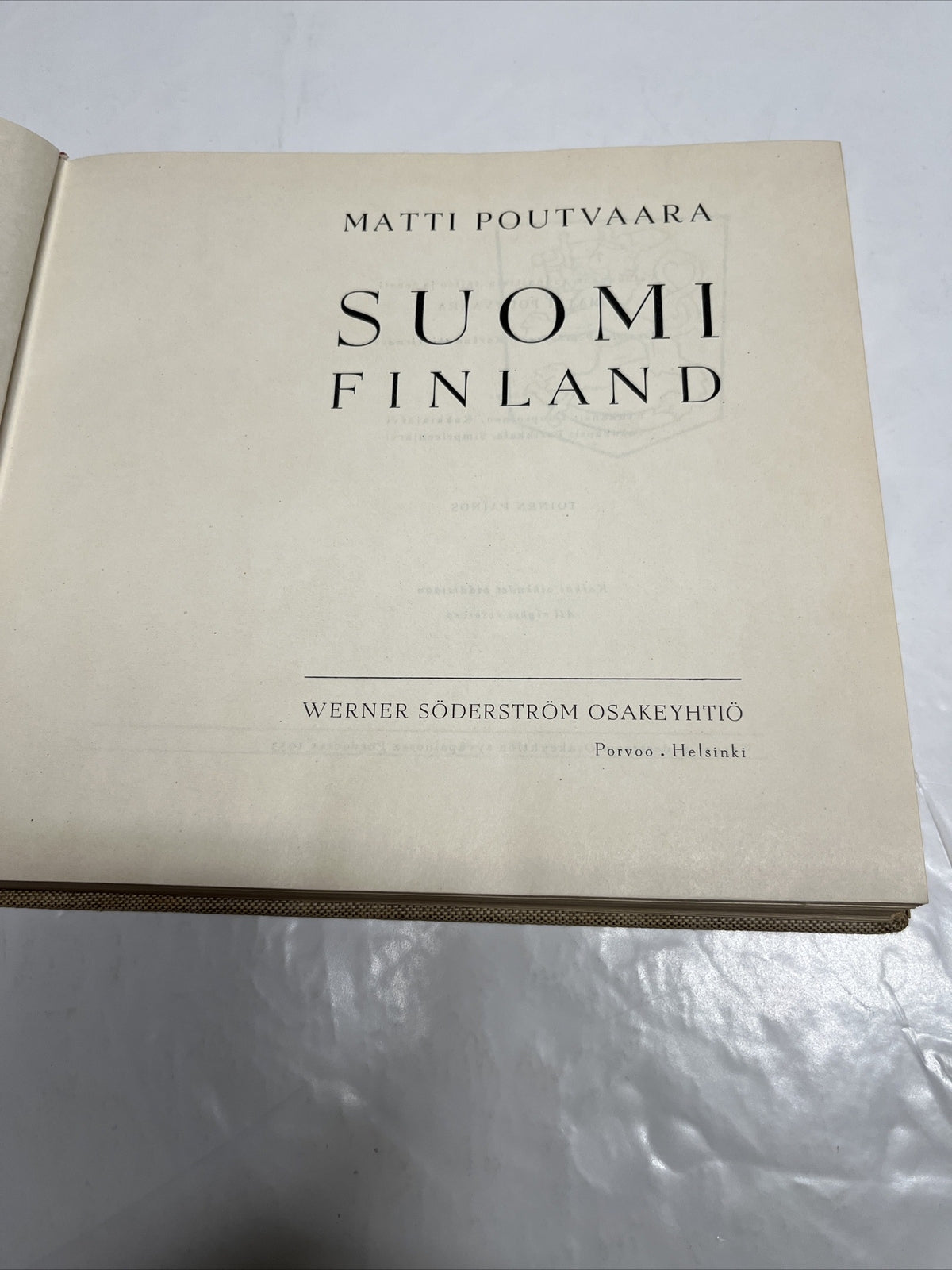 Matti Poutvaara Suomi Finland - 1953 with Maps