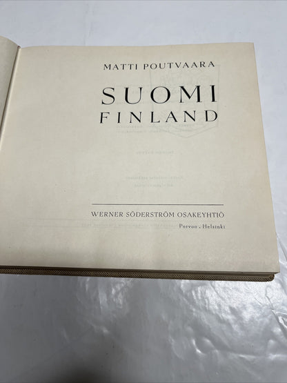 Matti Poutvaara Suomi Finland - 1953 with Maps