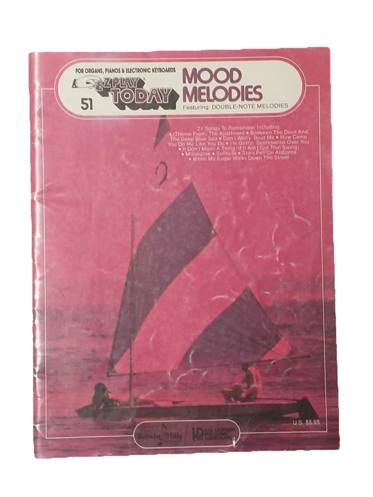 51, hal leonard guitar, EZ Play Today, Mood Melodies Song Book, Piano, Vocal
