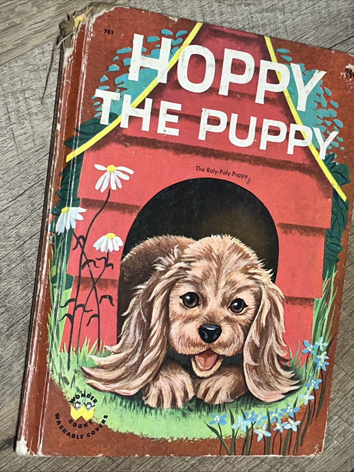 Wonder Books : Hoppy The Puppy By Barbara Bates 1950 ~ ACCEPTABLE