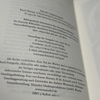 Bernard J. Paris Karen Horney: Leben und Werk (Bibliothek der Psychoanalyse)