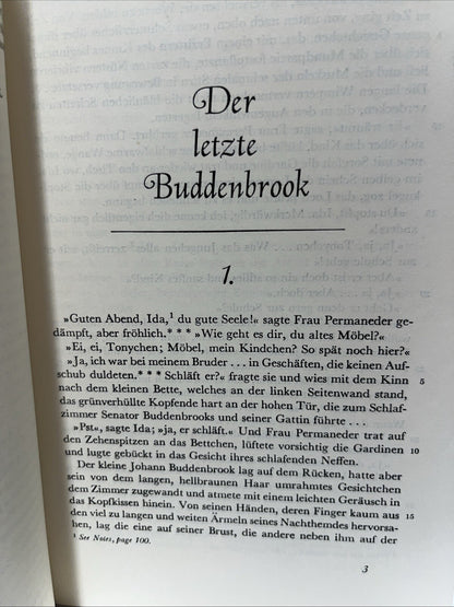 Der Letzte Buddenbrook Selected From Buddenbrooks By Thomas A. Riley (1965)