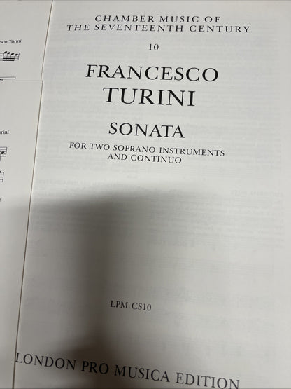 Francesco Turini - Sonata - For Two Soprano Instruments and Continuo