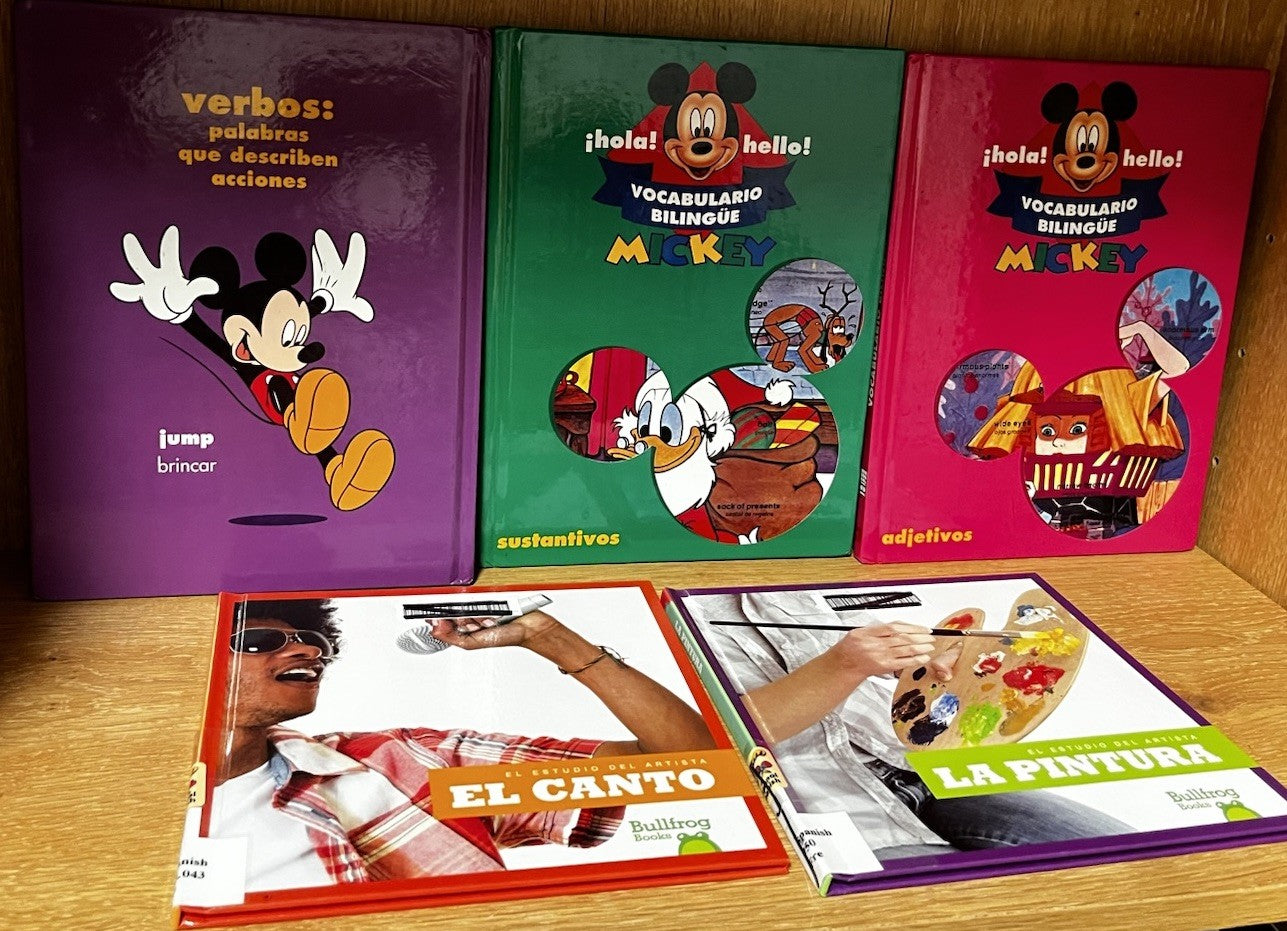 Spanish Children Book Lot 1 2 Vocabulario Bilingual Mickey, El Canto, La Pintura
