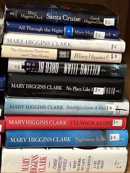 Mary Higgins Clark Hardcover Lot of 20  Books