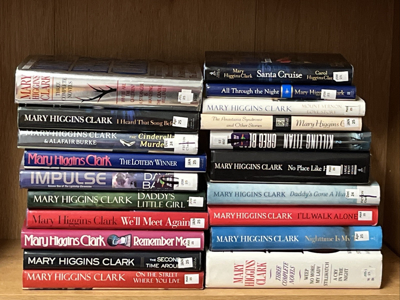 Mary Higgins Clark Hardcover Lot of 20  Books