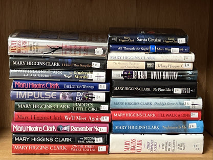 Mary Higgins Clark Hardcover Lot of 20  Books