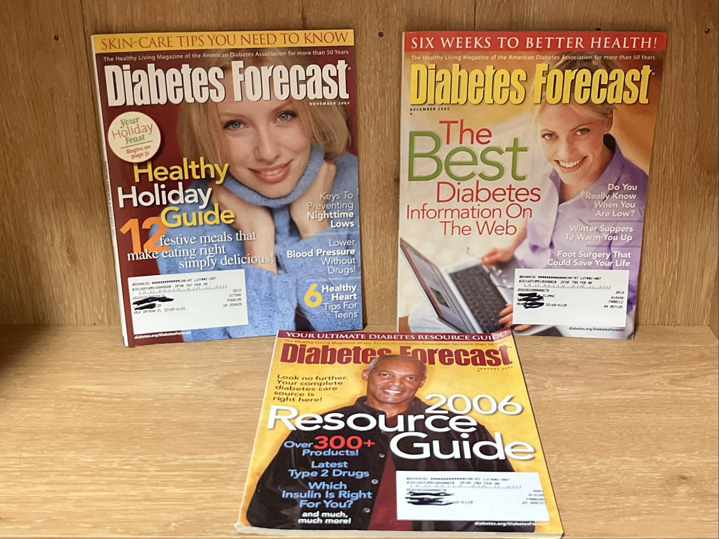 Diabetes Forecast Magazine Sets of 3 / 2005-2006