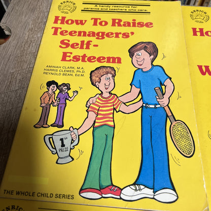 Vintage Parenting Kids Book Lot 4 Discipline Responsibility Teen Self-Esteem 80s