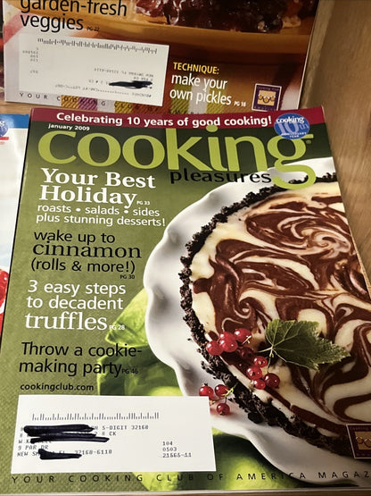 Cooking Pleasures Magazines 6 In Sets 2008/2009 Recipe Cooking Book