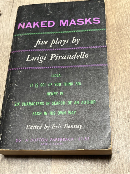 Eric Bentley Lot of 2 Bertolt Brecht English Version & Naked Masks 5 Plays Luigi